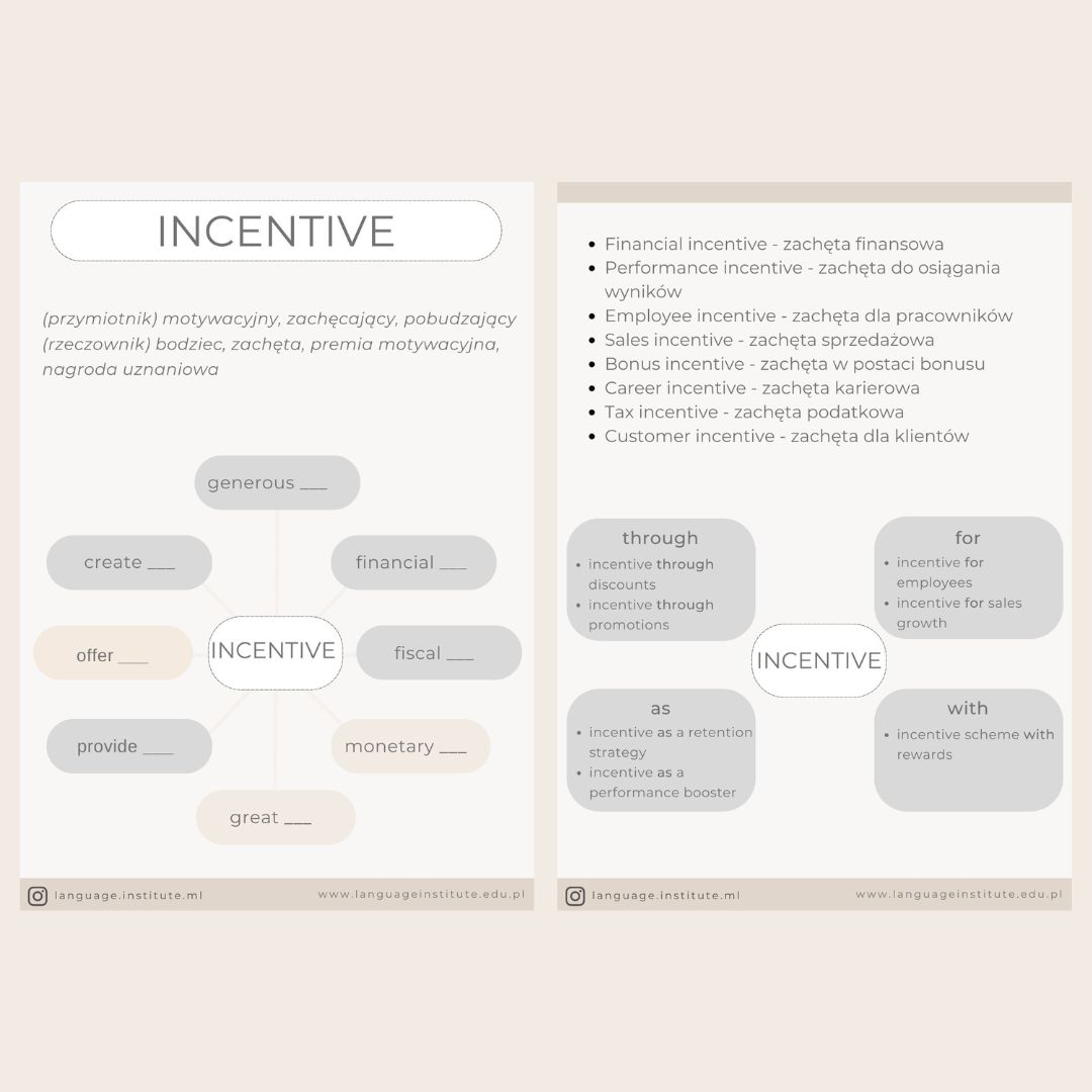 Business English. mini lekcja 3: incentive