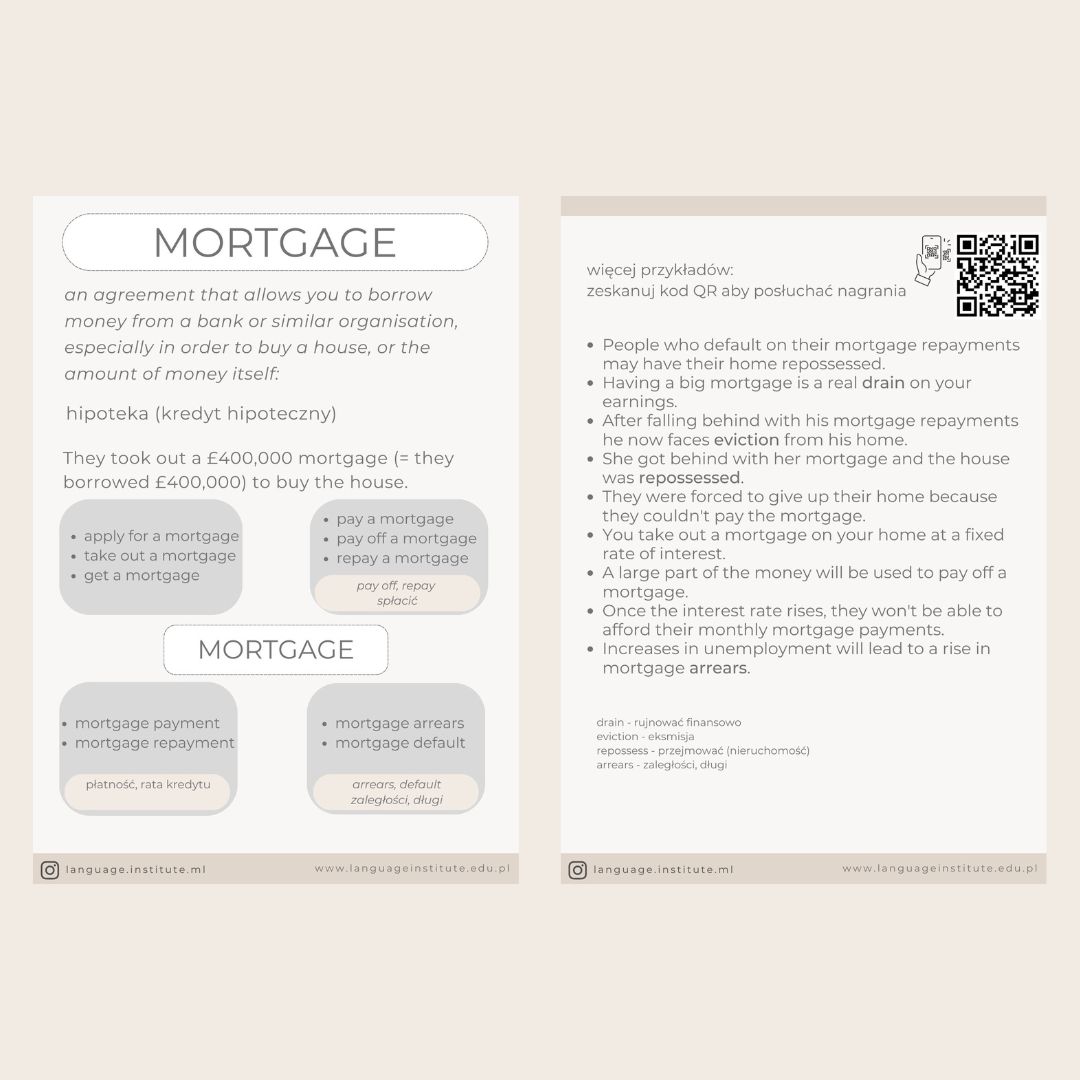 Business English. mini lekcja 4: mortgage
