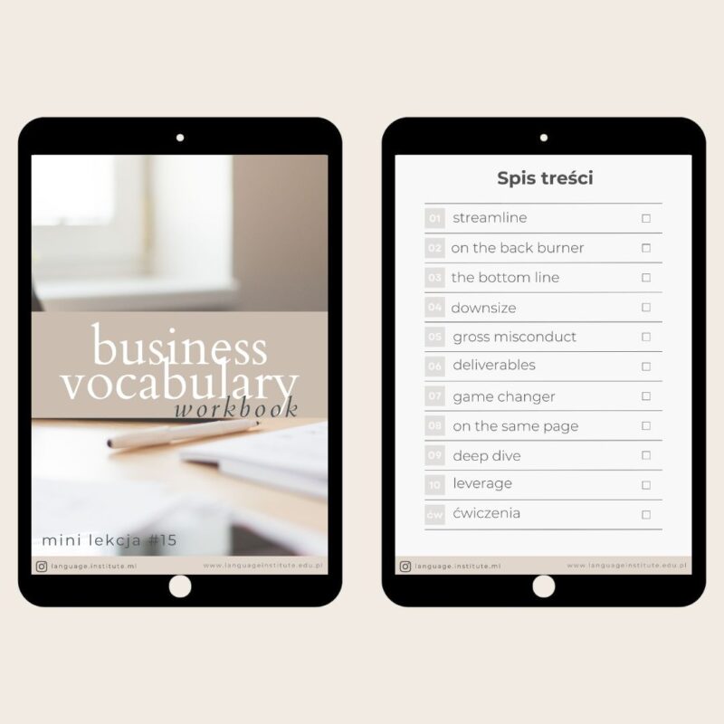 Business English. mini lekcja 15: słówka i zwroty biznesowe cz1.