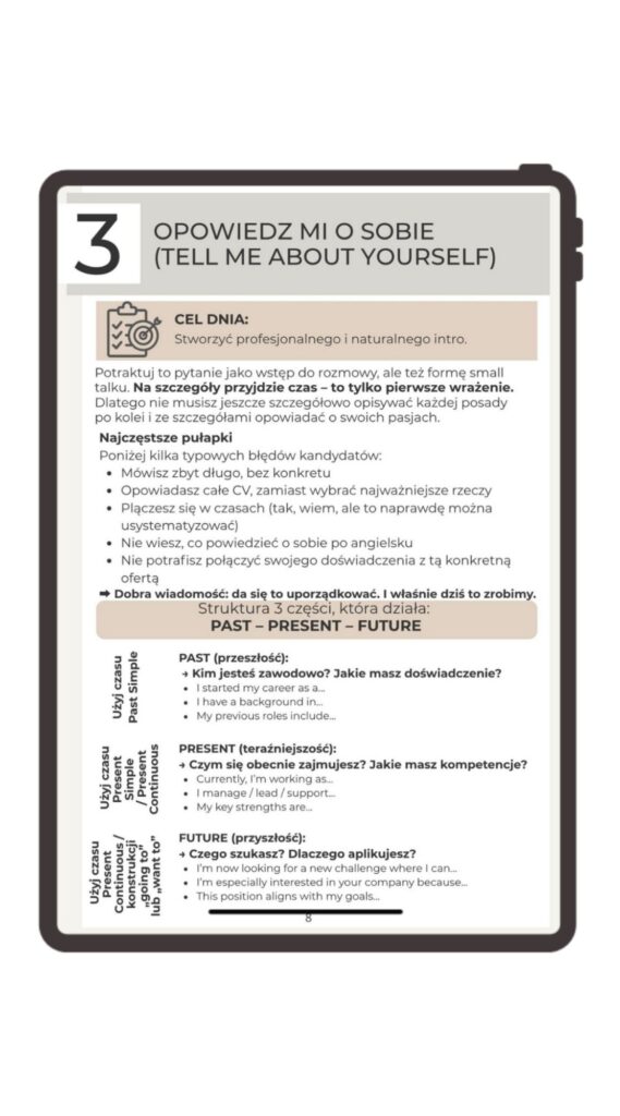 rozmowa rekrutacyjna po angielsku
