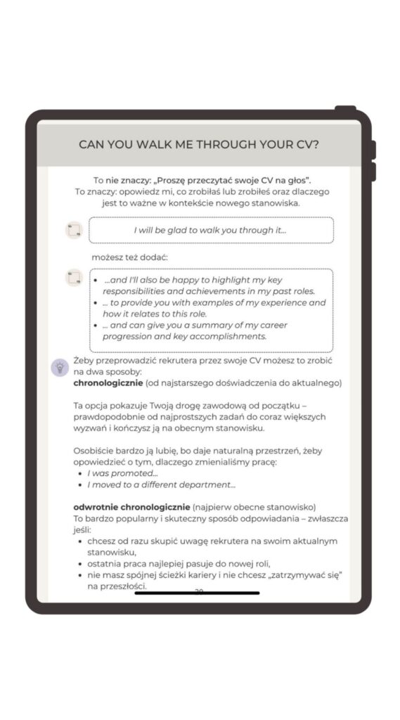 rozmowa rekrutacyjna po angielsku