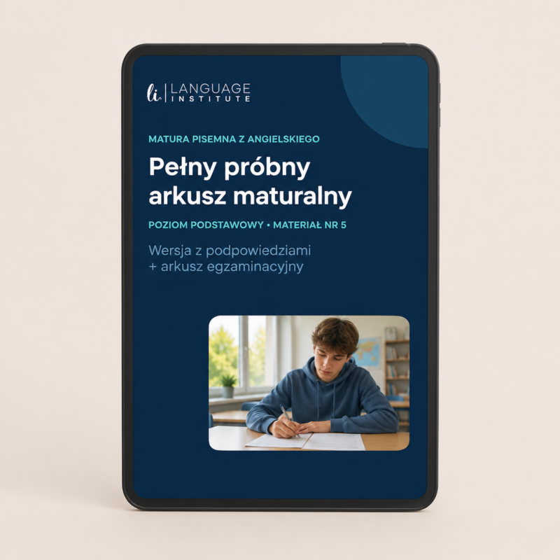 Matura podstawowa z angielskiego – pełny próbny arkusz pisemny PDF #5