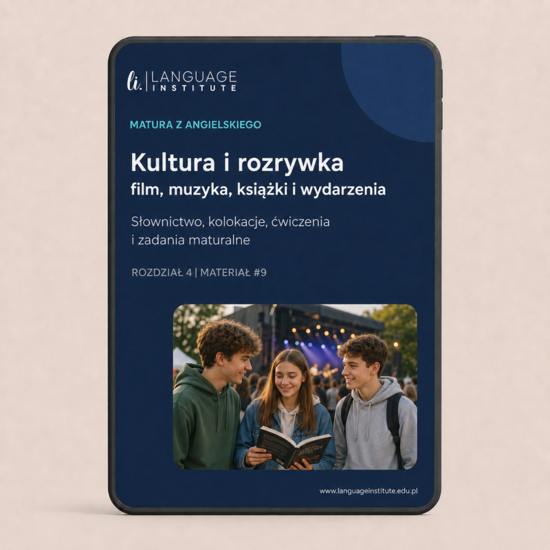 Kultura i rozrywka po angielsku – film, muzyka, książki i wydarzenia | Materiał maturalny #9